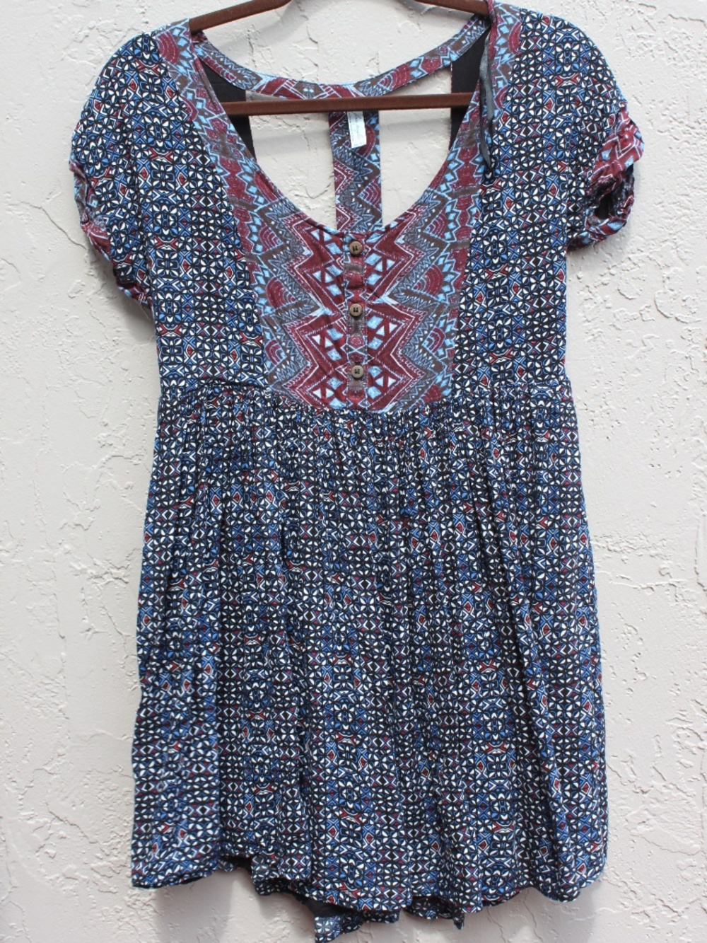 Blue Print Dress